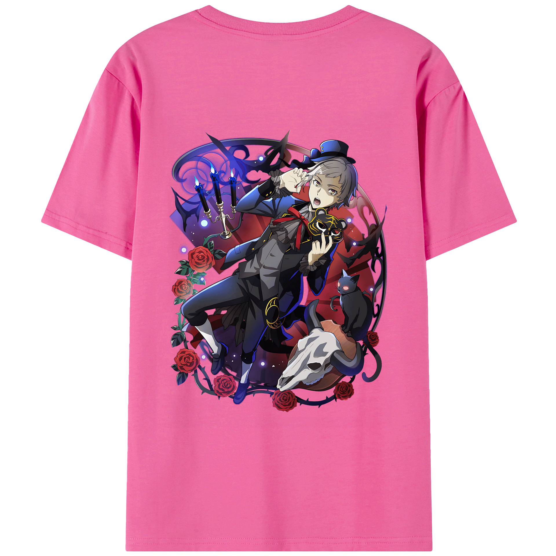 （画像用） 文豪ストレイドッグス Bungo Stray Dogs レディース半袖Tシャツ(バックプリント)